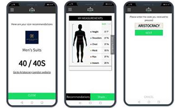 Aristocracy London collaborates with Sizer app to offer bespoke fitting service
